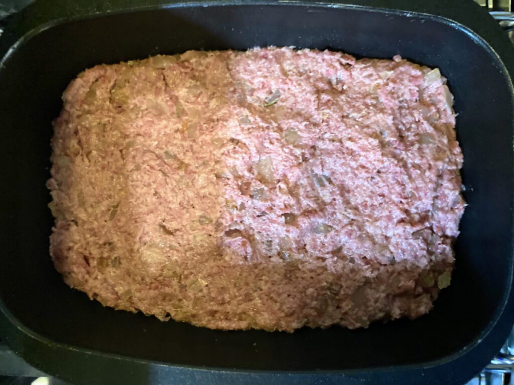 ダッチオーブン（ザ・ココット）で丸めないそのまんまハンバーグ