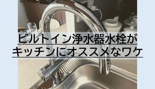 キッチン水栓オススメ！【ビルトイン浄水器】はシンク内のお掃除ラクラク！