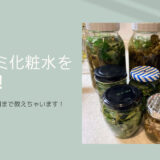 【どくだみ化粧水の作り方】葉×焼酎と花×日本酒で作ってみよう！