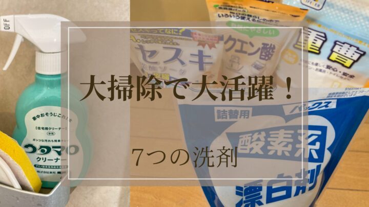 大掃除はこれだけ！7つの洗剤